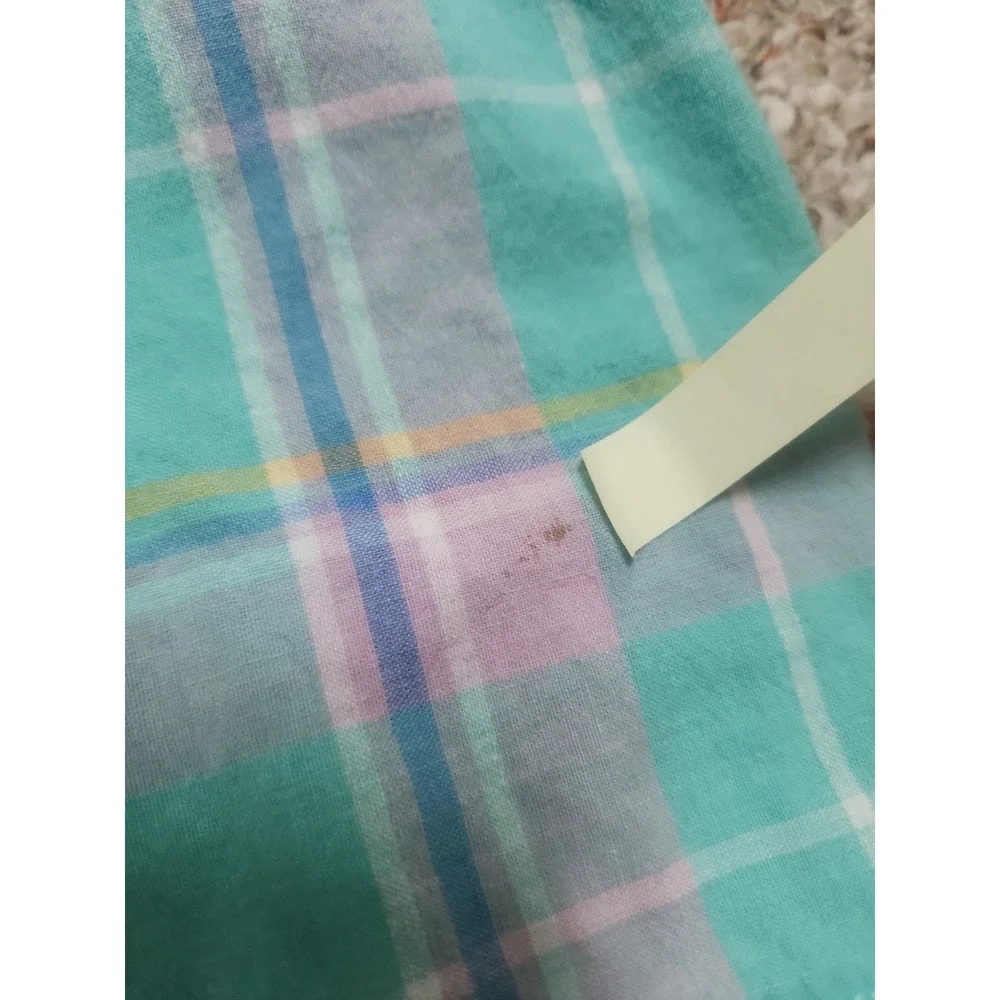 VTG POLO RALPH LAUREN Pastel Checkered Plaid Shorts Preppy 32x9 Actual USA‎